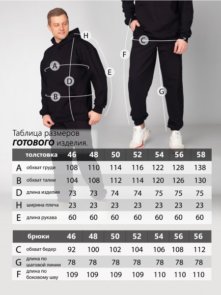 Костюм мужской футер 2-х нитка Костюм мужской футер 2-х нитка